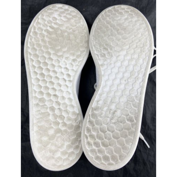 Adidas Grand Court White Leather 3-Stripe Lace Up Men’s Shoes Size 8.5 - Picture 9 of 10